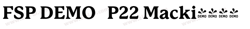 FSP DEMO   P22 Macki字体转换